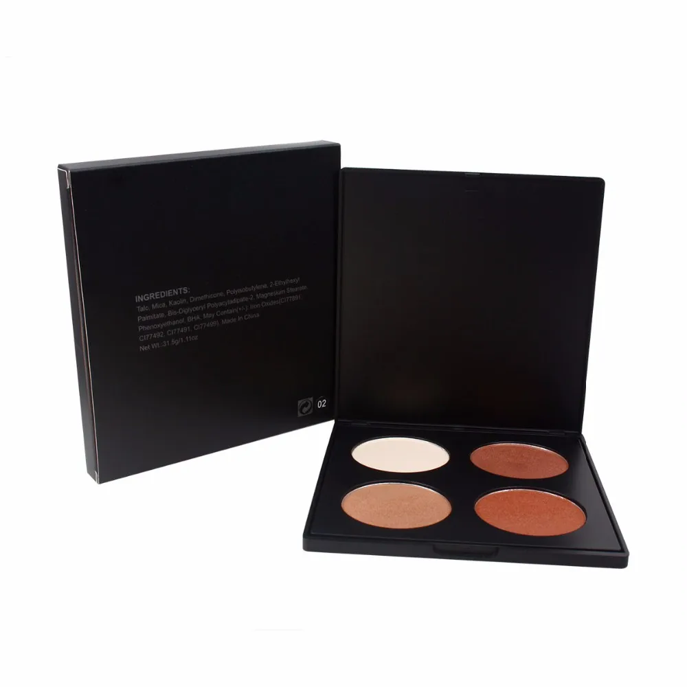 Новое поступление водонепроницаемый 4 цвета Контур порошок с круговой торт формы