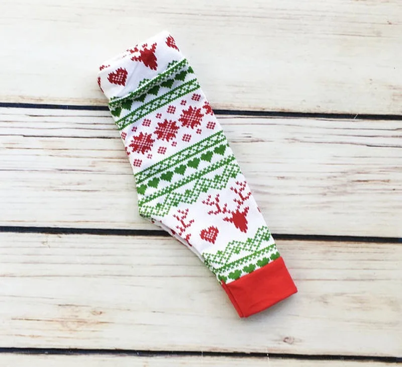 Hao Baby Christmas With Red Ha Coating The Toddler Deer Head Printed Pants Infant Long Letter Suit