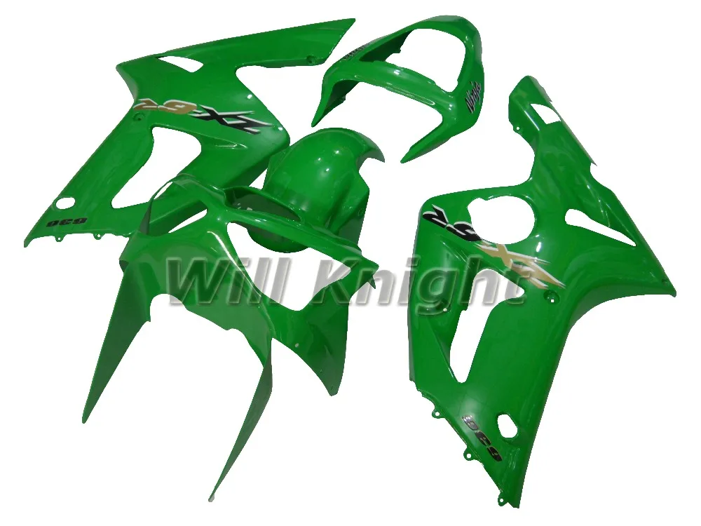 Injection Fairing Kit For Kawasaki Ninja 636 ZX6R ZX-6R 03 04 ABS Plastic Motorcycle bodywork kit Green