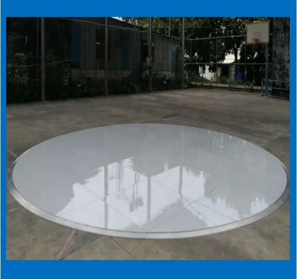 Interlocking system round solid wood dance floor plywood dance floor