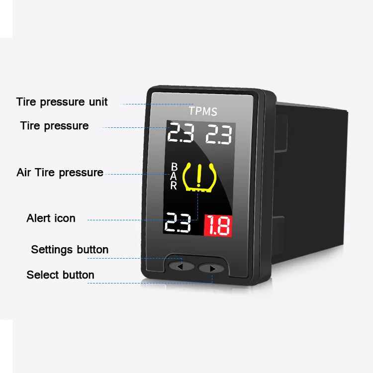 Система мониторинга давления в шинах Loyal Defender OBD TPMS с жидкокристаллическим ЖК-дисплеем для Toyota