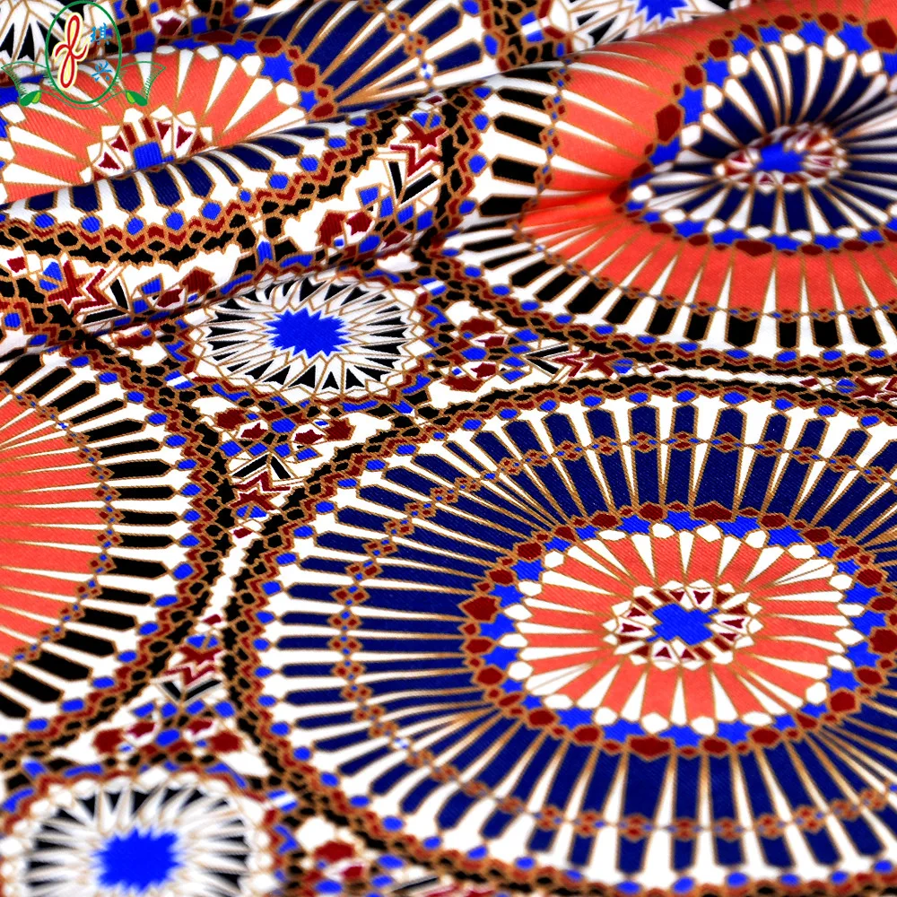 african fashion style print fabric 4 way stretch nylon spandex fabric