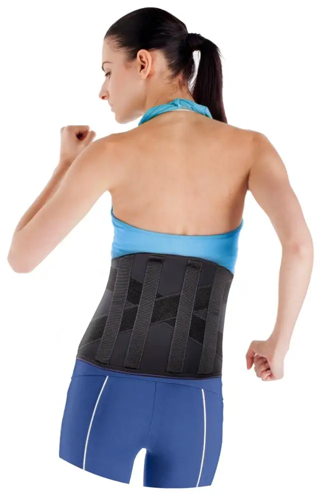 
Professional Convenient Brush Fabric Sport Support Black Posture Correction Lumbar Back Support 