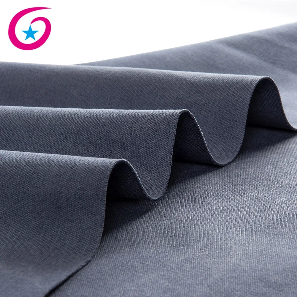 
China supplier 16 oz poly cotton canvas stone washed brush fabric price per yard 