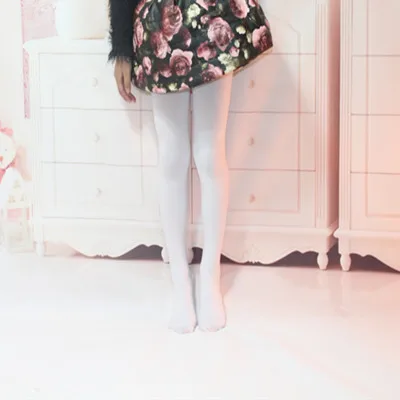 Spring Candy Color children Pantyhose Ballet Dance Tights for Girls Stocking Children Velvet Solid White Pantyhose Girls Tights