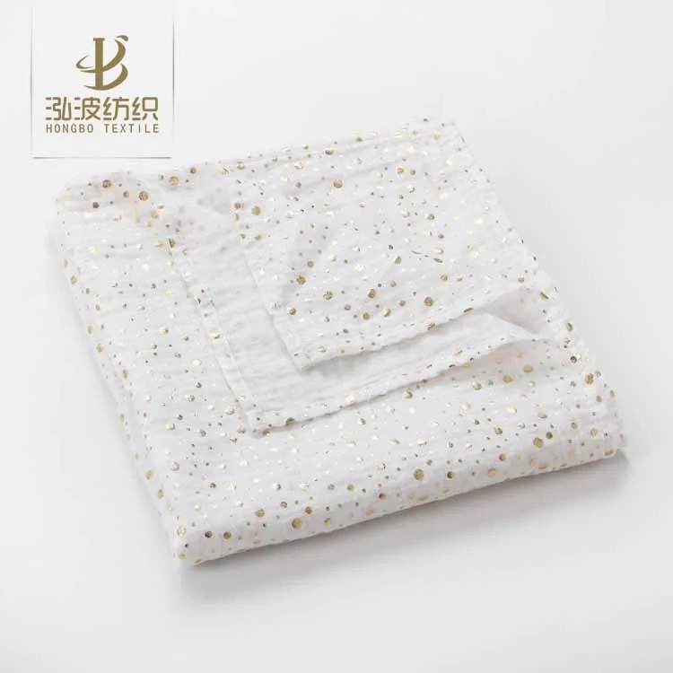 customized class A printe bamboom 100%cotton wearable baby blanket