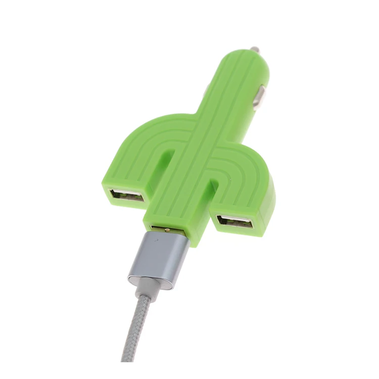 
Hot Consumer Electronics 3 Ports Mobile Phone USB Car Charger For Smartphones 