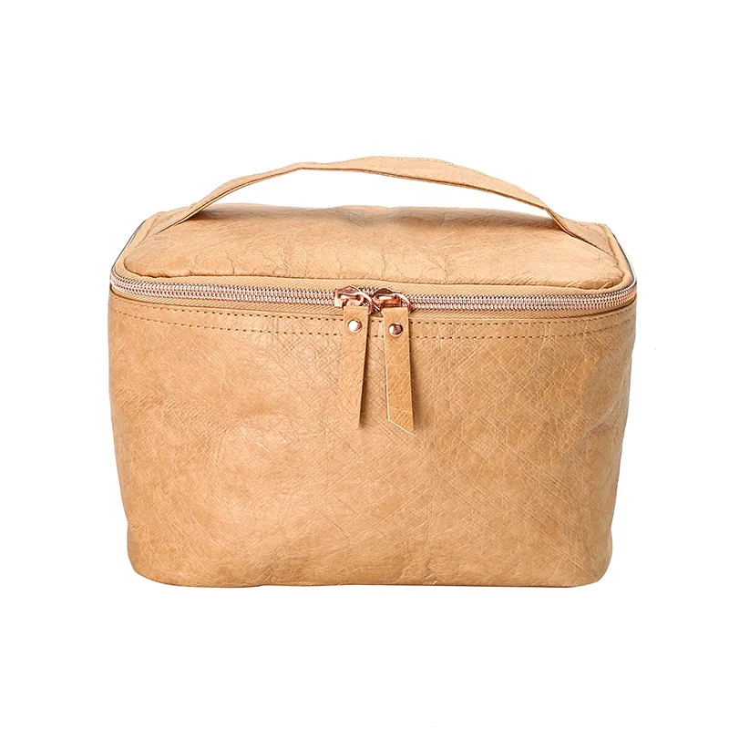 BSCI Factory Custom Design Luxury Dupont Tyvek Travel Portable Bride Makeup Bag Beauty Cosmetics Storage Case