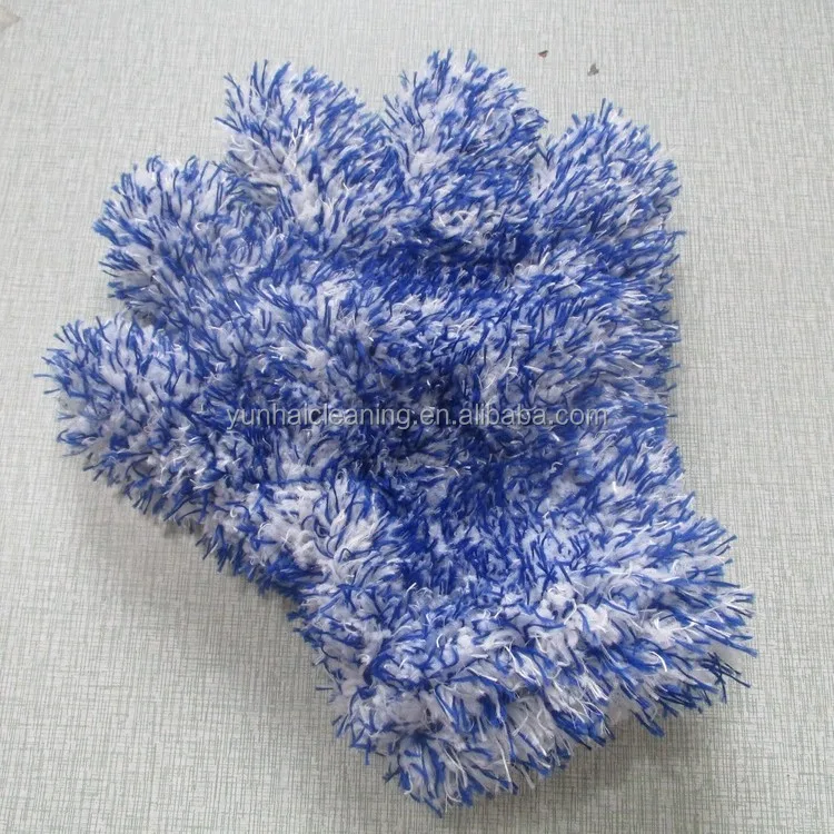 
Special material Microfiber five Finger wash mitt 