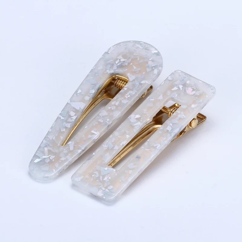 Fashion Korean Acetic Acid Geometric Hair pin Beauty Barrettes Hair Clip for Women Girls  Hair Accessories