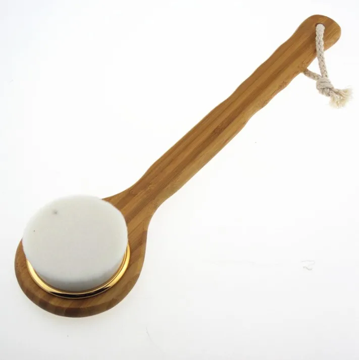 
Long handle bamboo superfine fiber massager bath brush 