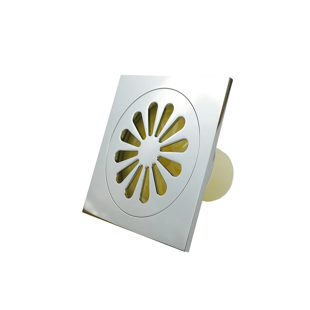 4 inch toilet fittings of shower floor drain floor trap with chrome plated