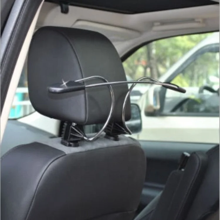Silver Metal Car Coat Hanger / Auto Seat Headrest Clothes Jackets Suits Holder
