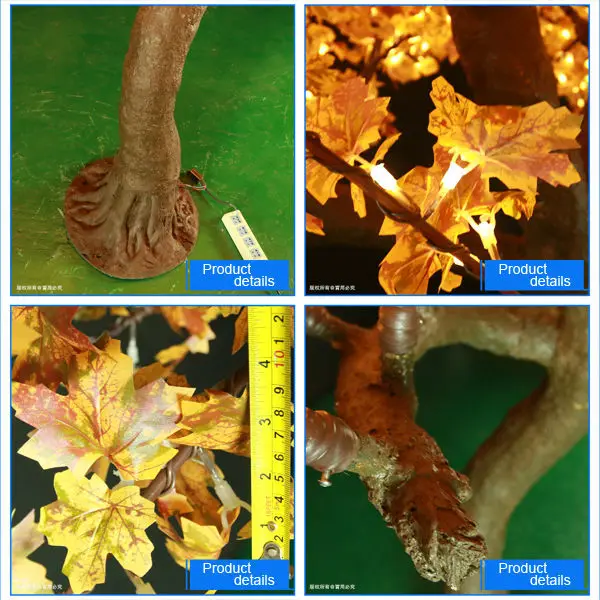 2544 led 3m high simulation led maple tree light for Christmas decorations