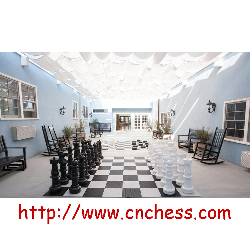 outdoor stone chess table