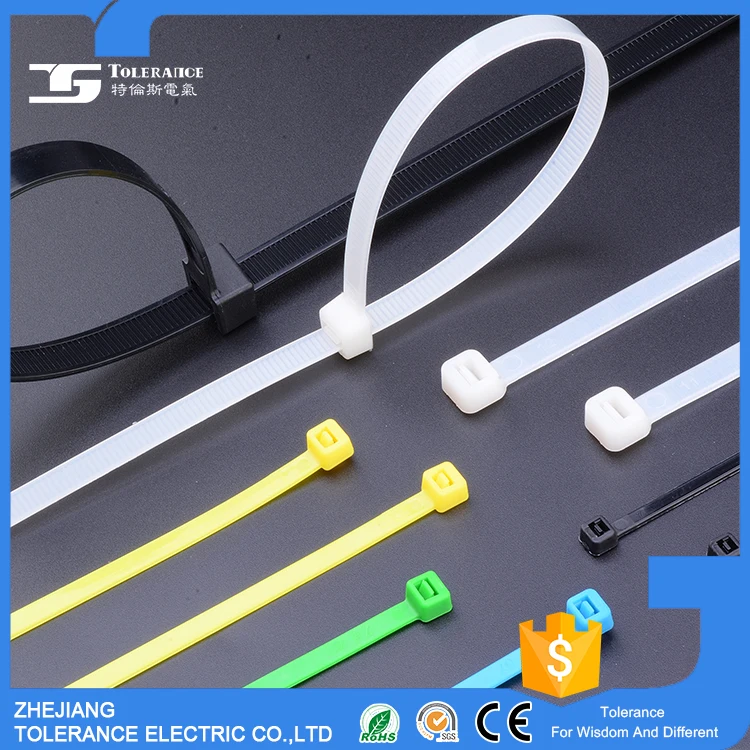Горячие продажи термостойкие Rohs самоблокирующиеся nylon cable tie, velcro cable tie, nylon cable tie