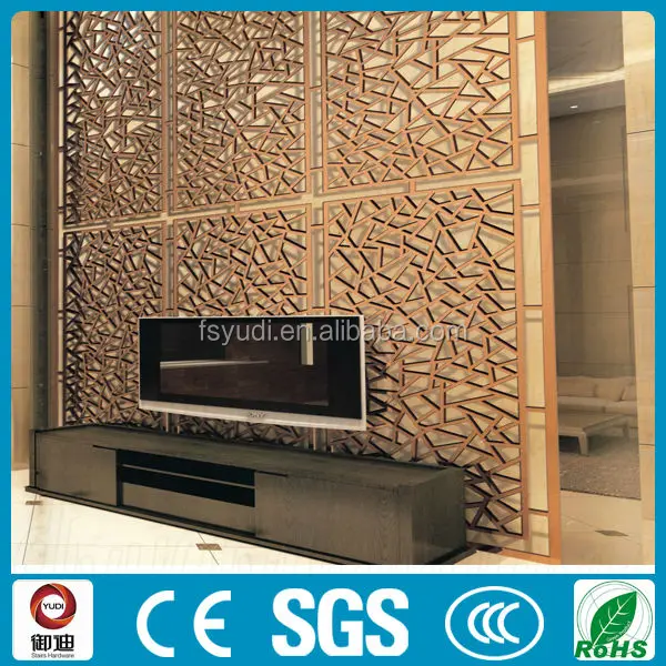 Customized chinese laser cut metal carved antique decorative screen manufacture