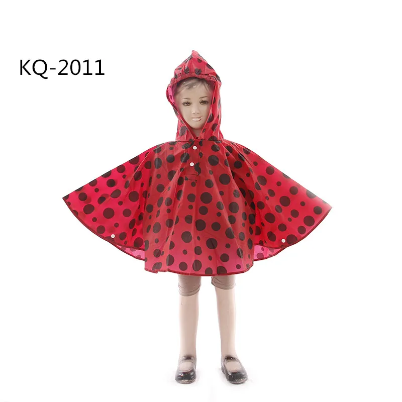 new design pvc rain cape for kids