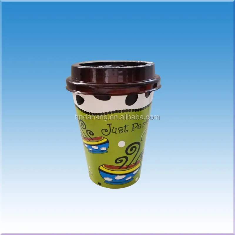 
3/4/7/8/9/12/16 oz Customized Logo Eco-friendly 18 PE coated tea Paper cup wholesale disposable coffee paper cups with Lid 
