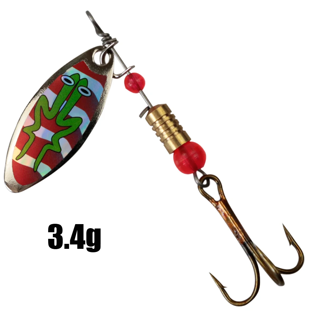 LUSHAZER spinner bait 3g-4.8g spoon lure metal Fishing Lures hard baits