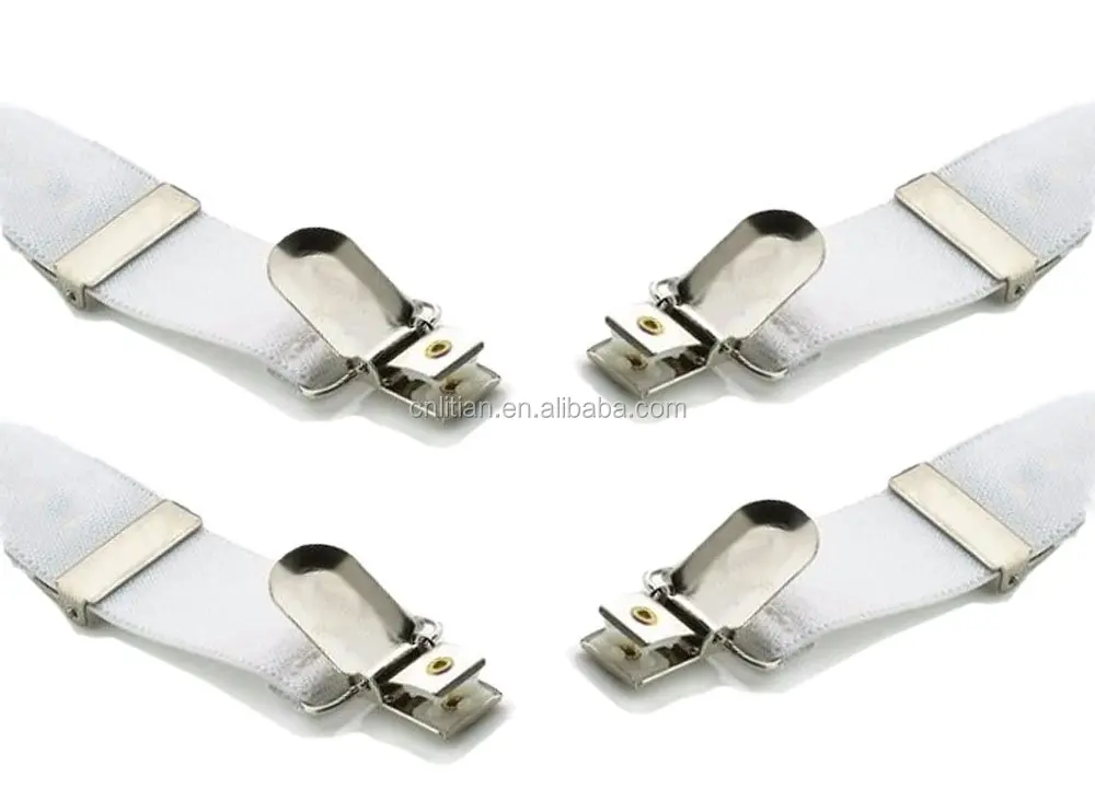 
Bed Sheet Corner Holders Elastic Grippers Suspenders Holder Straps Clips Fasteners WITH METAL ADJUSTERS 