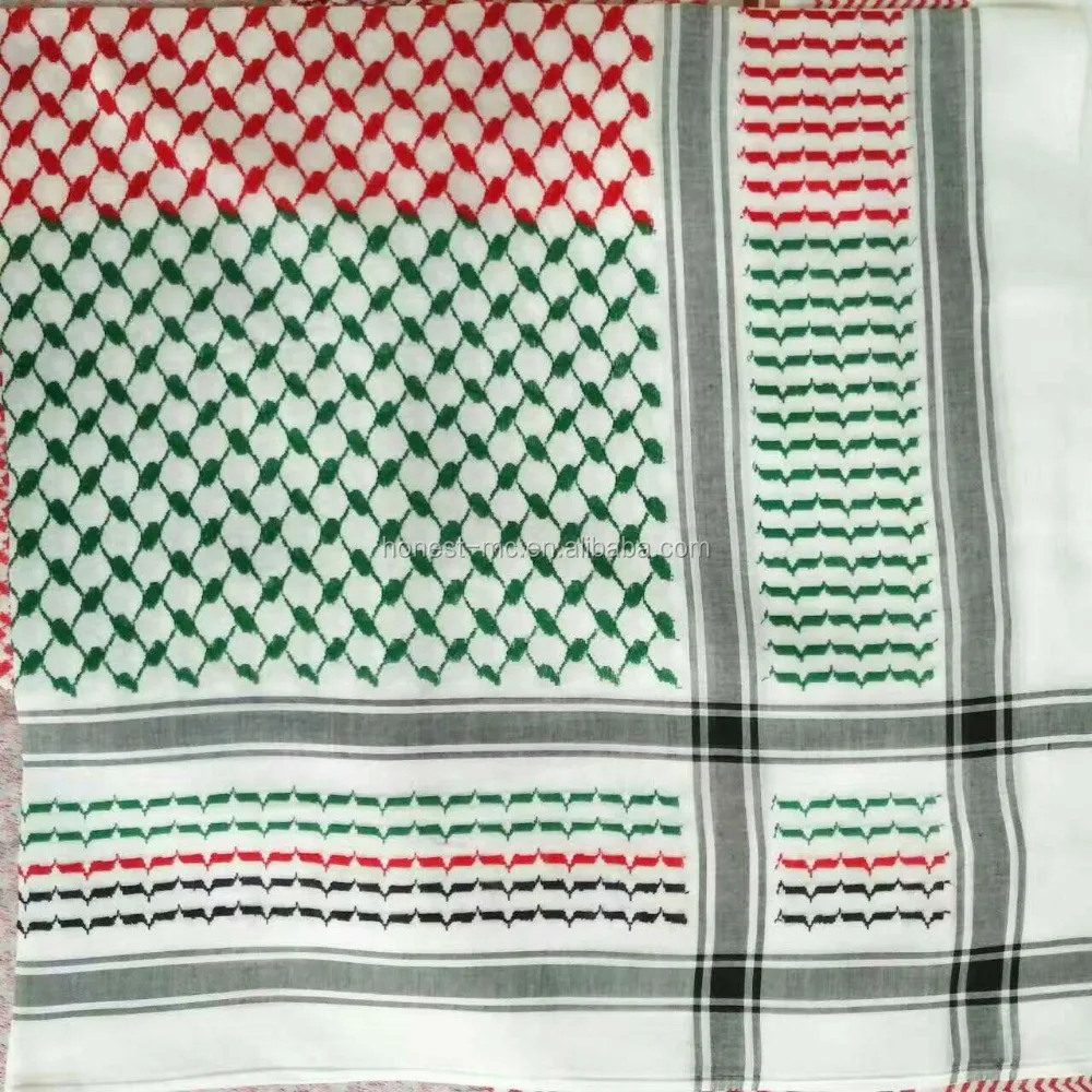 Shuttle loom weaving yashmagh shemagh scarf in power loom