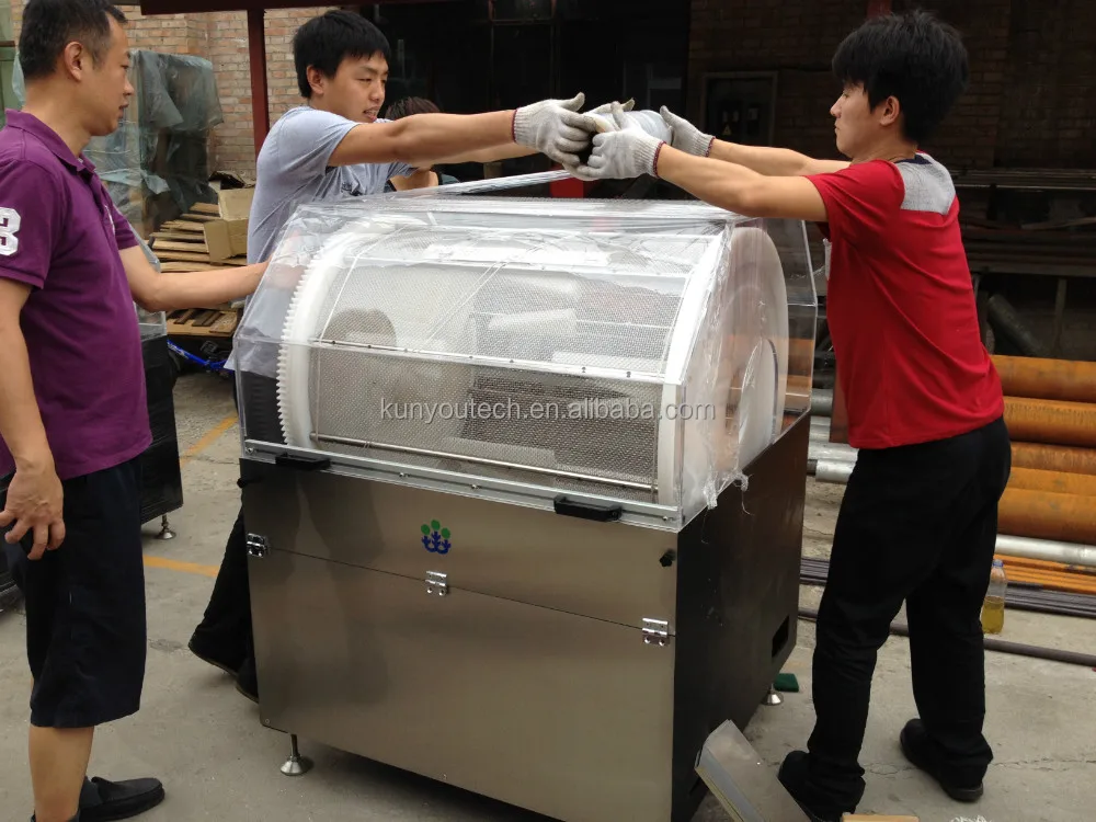 
High Capacity Full Automatic Softgel Fluid Bede Tumbling Drying Machine with Hydraulic lift device 