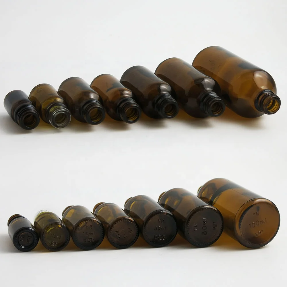 Small 5ml Perfume Spray Bottle 10ml 15ml 20ml 30ml 50ml 100ml Amber Glass Essential Oil Sprayer Bottle