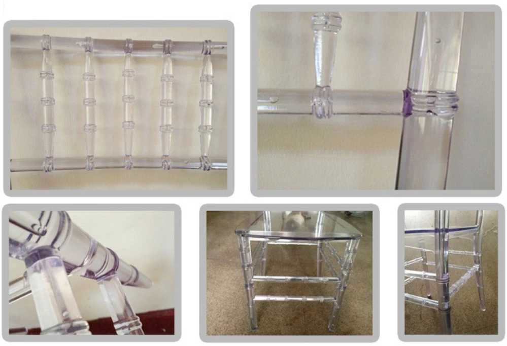 ZY23330 Wholesale wedding transparent plastic acrylic chiavari chairs