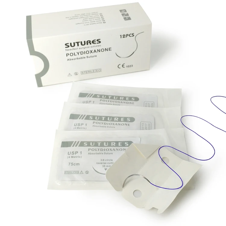 CE Approved medical thread absorbable polydioxanone suture