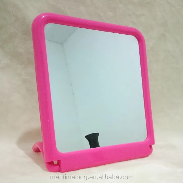 Korean fashion cosmetic mirror portable folding utility creative school desktop mirror