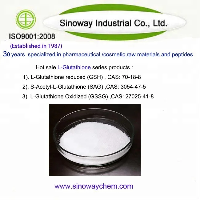 
GMP factory Glutathione , reduced L-Glutathione powder cas 70-18-8 