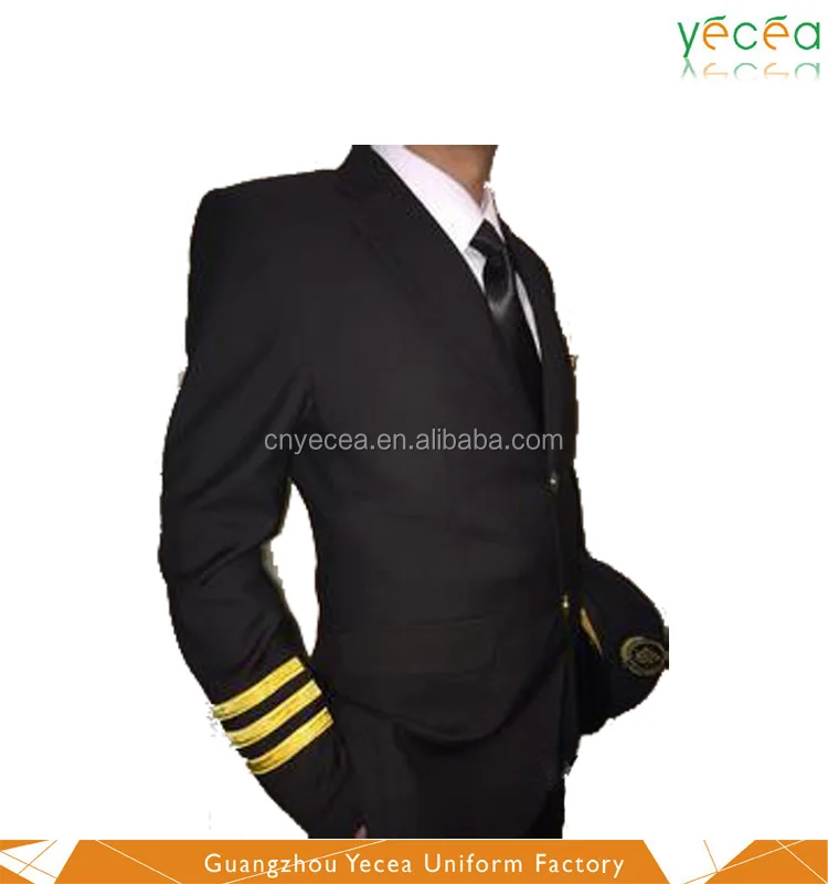 High quality custom fashionable airline pilot uniform for captain