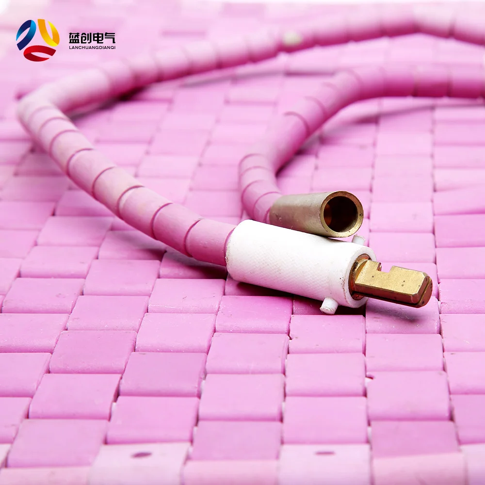 pipe welding ceramic flexible electric heating pad rope heater