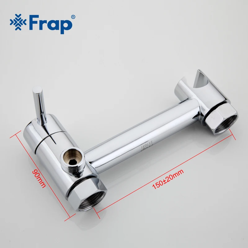 Frap Solid Brass Tube Cold and Hot Water Shower Mixer with Bidet Shower Head Single Handle Tap Crane F7503
