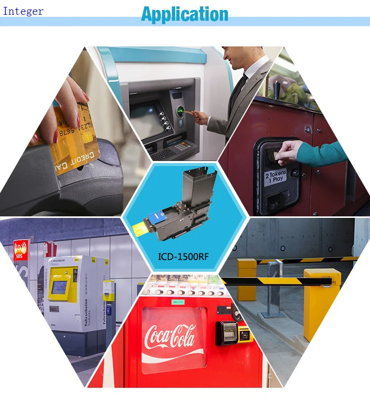 Automatic IC/RFID/mag card dispenser/parking lot collector/kiosk