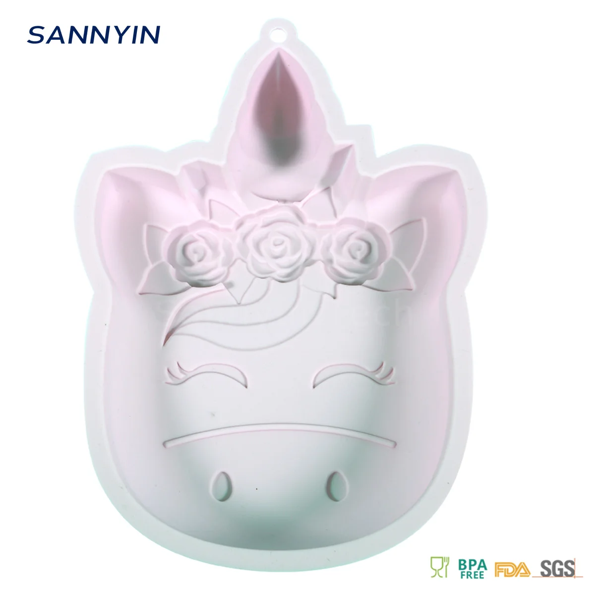 
Big Cute Pink Unicorn Chocolate Cake mold for Children Molds 