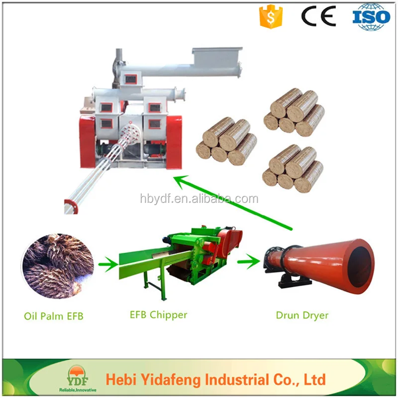Piston stamping Briquette EFB Straw biomass fuel Making Machine