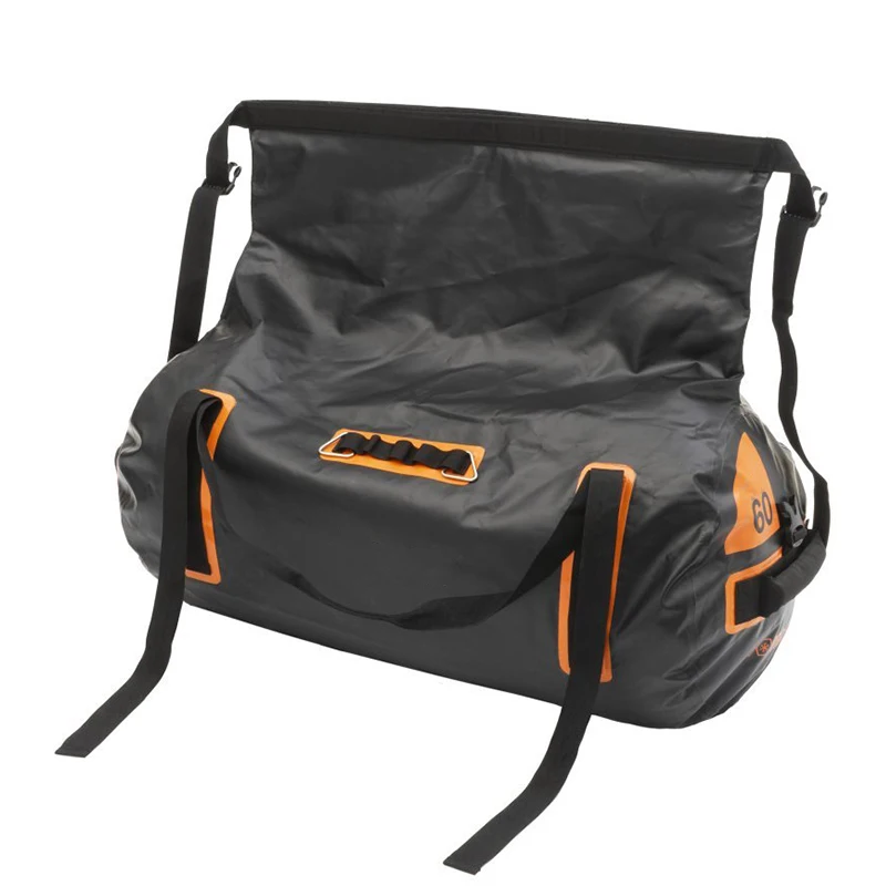60L Waterproof Duffle Gear Bag with Fully Welded Waterproof Seams Protects Against Water Dust and Roam Grime