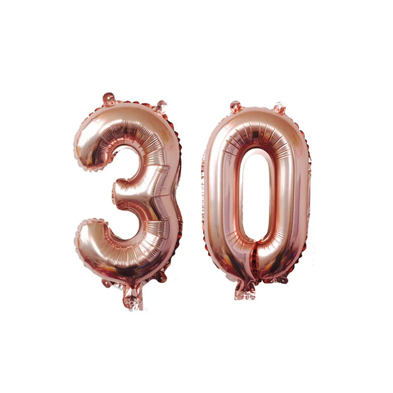 High Quality 40 inch Ballons Birthday Party Black Helium Number "40" Wedding Decoration Party Balloons Foil Balloons