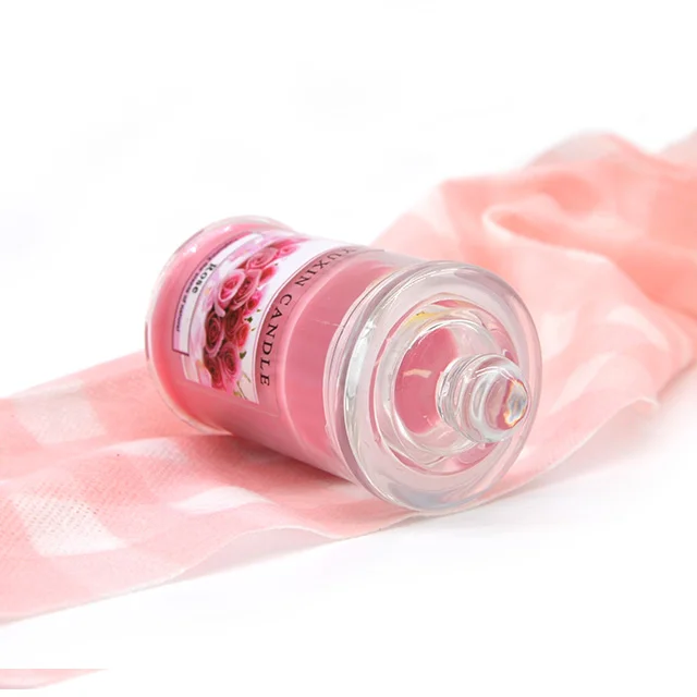 K01T Customized clear jar scented candle wedding favors