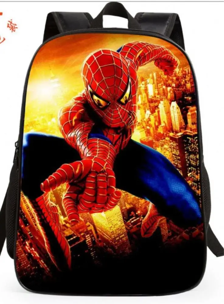 2019 New Arrival Spiderman Cartoon Polyester School Backpacks for Kids