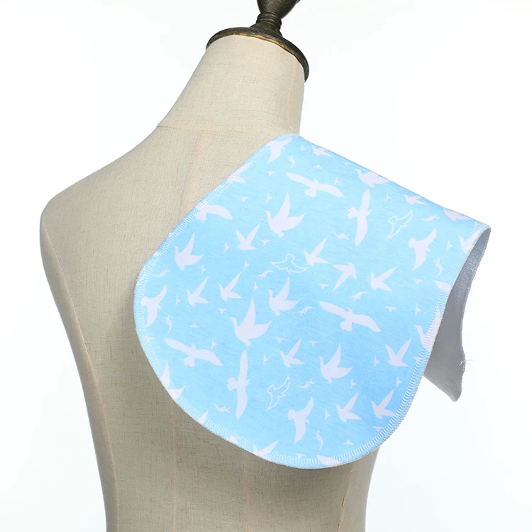 
A set of 5 pack of baby burp cloths 3 layers extra soft waterproof absorbent burp cloths 