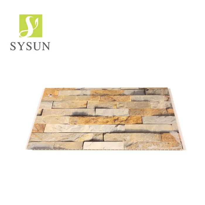 Marble design waterproof durable decorative wall stone panel