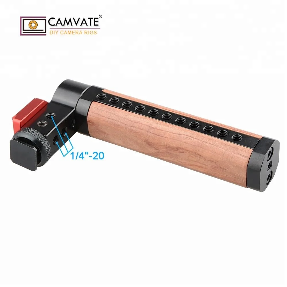 CAMVATE сверху сыр деревянный ручка с обуви крепление для камеры клетки rig