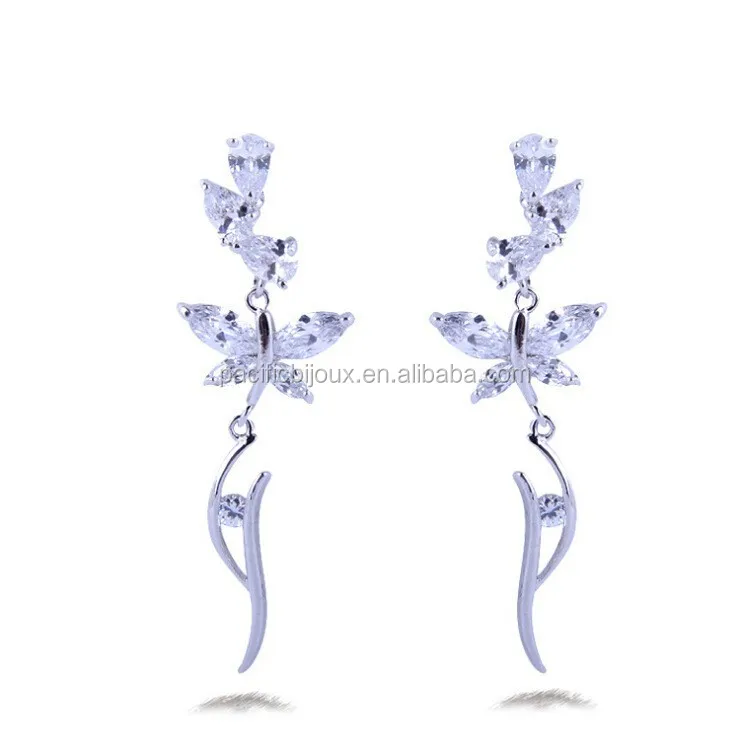 
colorful earring gemstone earring jewellery high quality beautiful long earring 