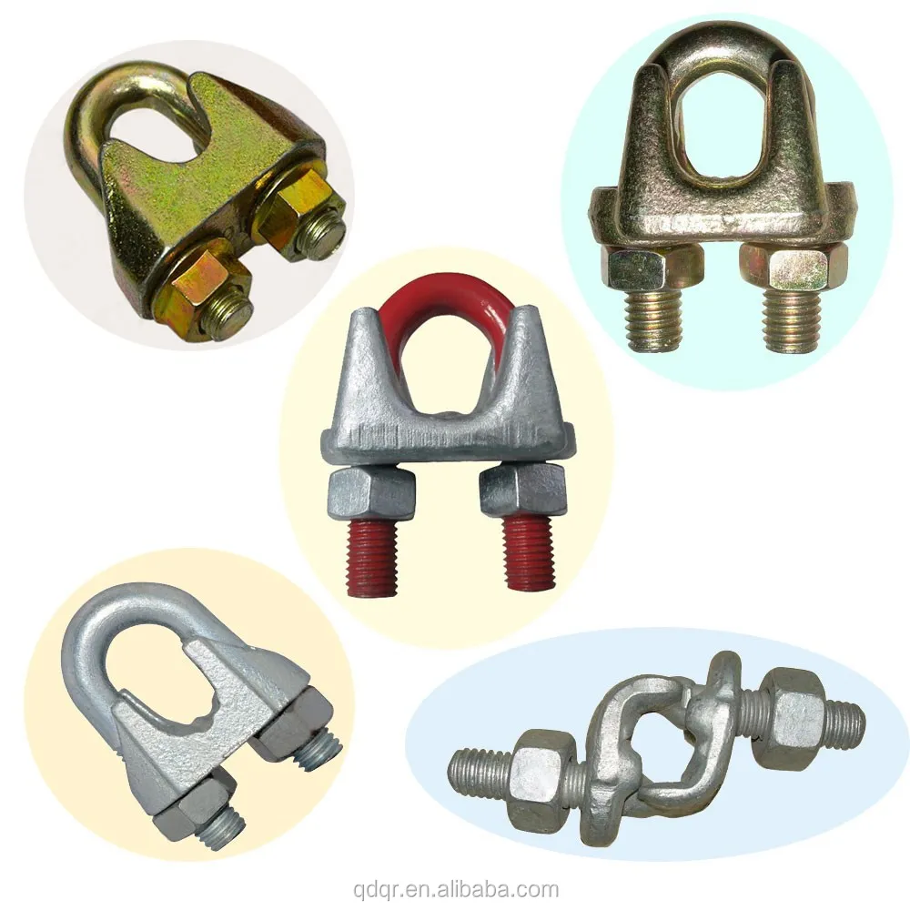 
Wire Rope Fittings Alloy steel Cable Connectors U Bolt Clamp 