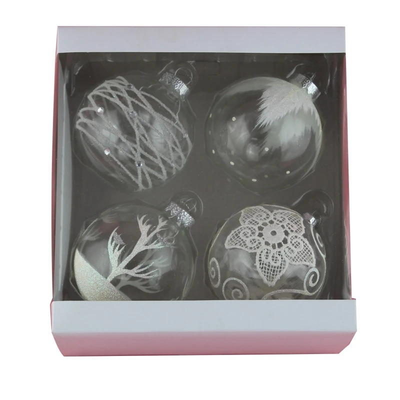 
Wholesale hanging baubles glass christmas ball sets for christmas decorations 