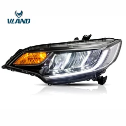 VLAND Wholesales LED Head Lamp For FIT  2014-UP Headlight For JAZZ gk5 Plug And Play