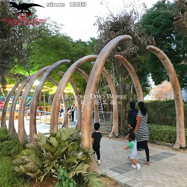 Вход динозавра из стекловолокна на заказ